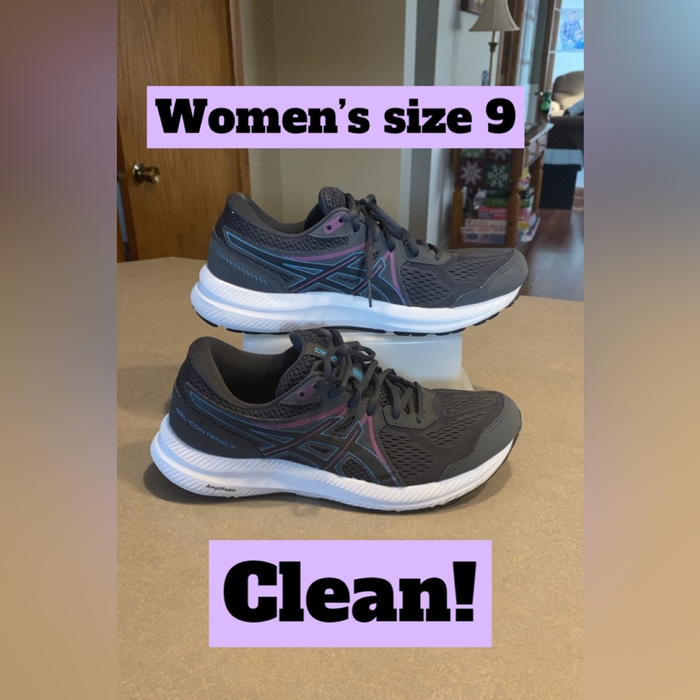 ASICS Women’s Size 9 Running Shoes GEL-Contend 7 CLEAN!